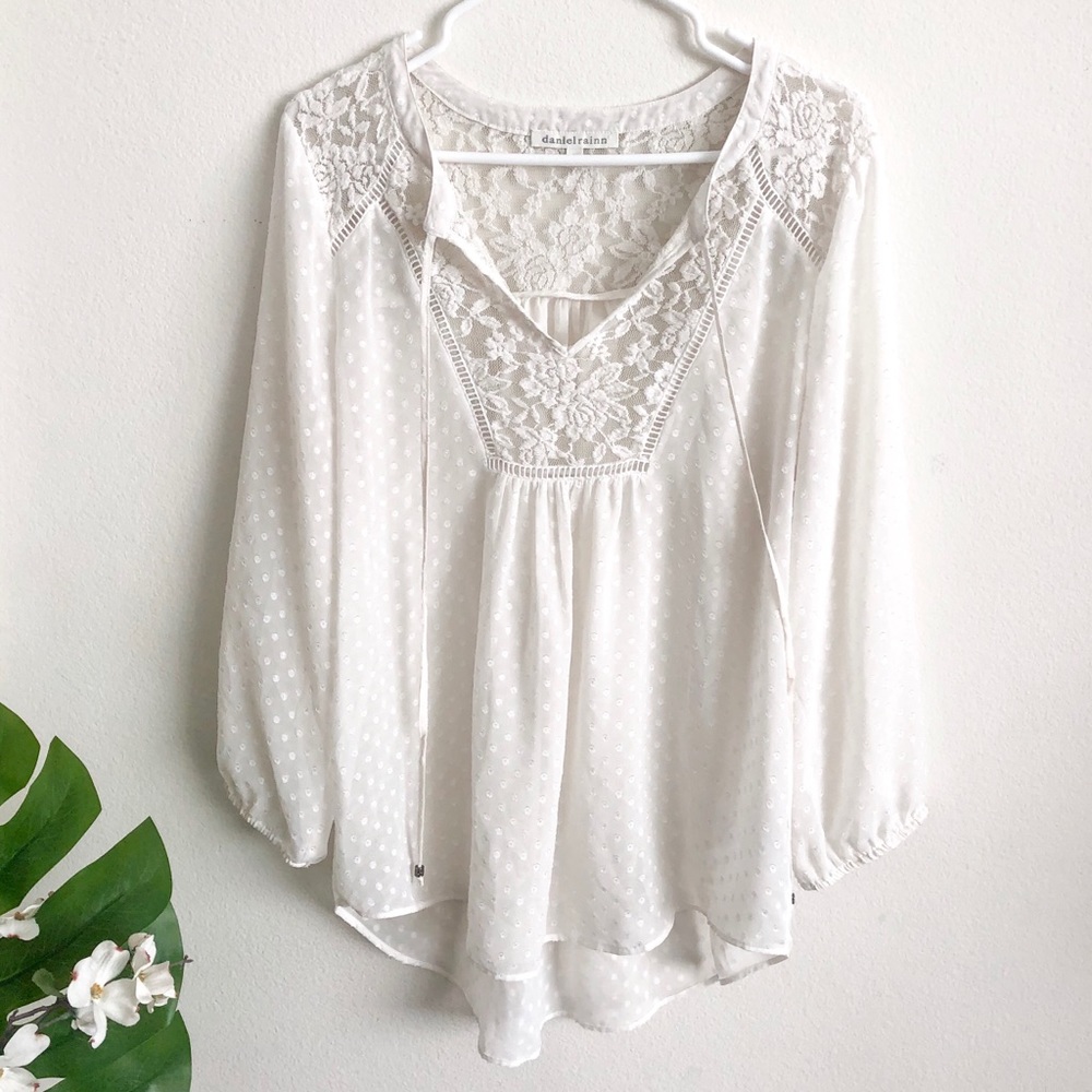 SOLD Daniel Rainn | Sheer Long Sleeve Tunic